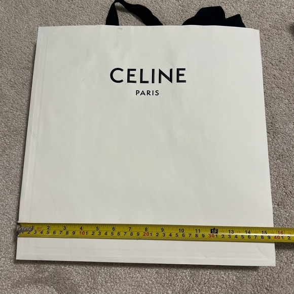 Celine logo white black empty box for bag with tissue decoration storage - Picture 13 of 14